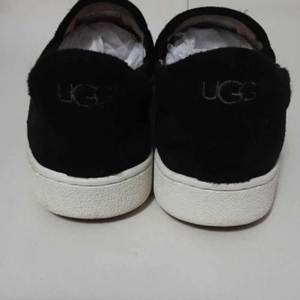 UGG CAS Black Suede&Felt‎ Back Slip-On Shoes